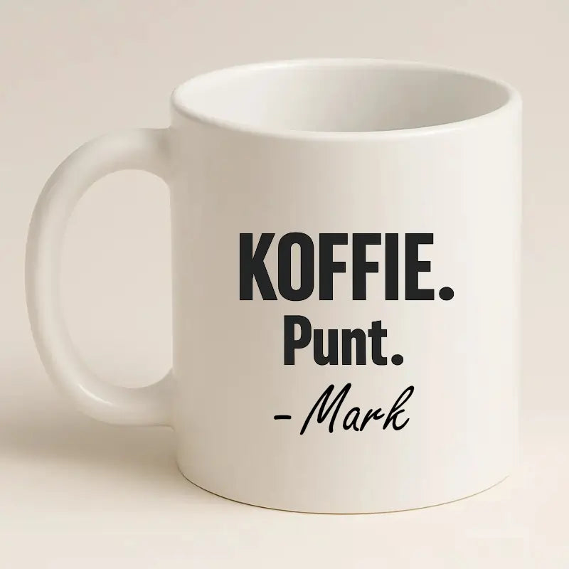 Koffie. Punt. (Naam)