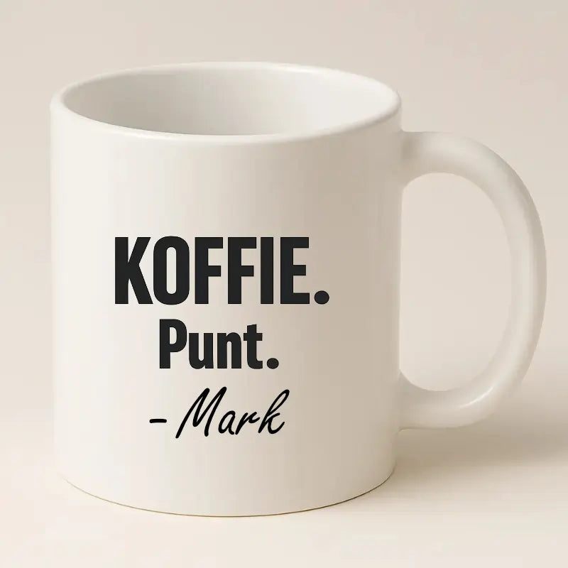 Koffie. Punt. (Naam)