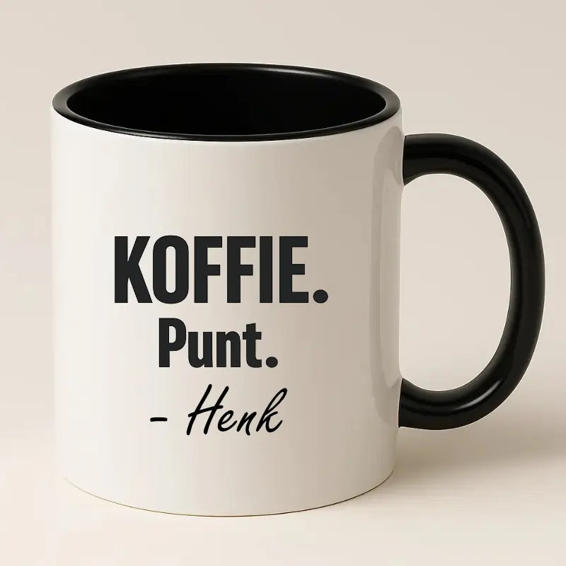 Koffie. Punt. (Naam)