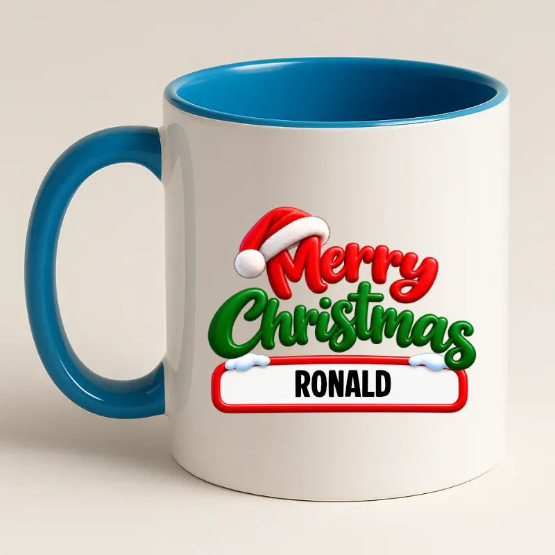 Merry Christmas Mok met Naam – Persoonlijke Kerstmok