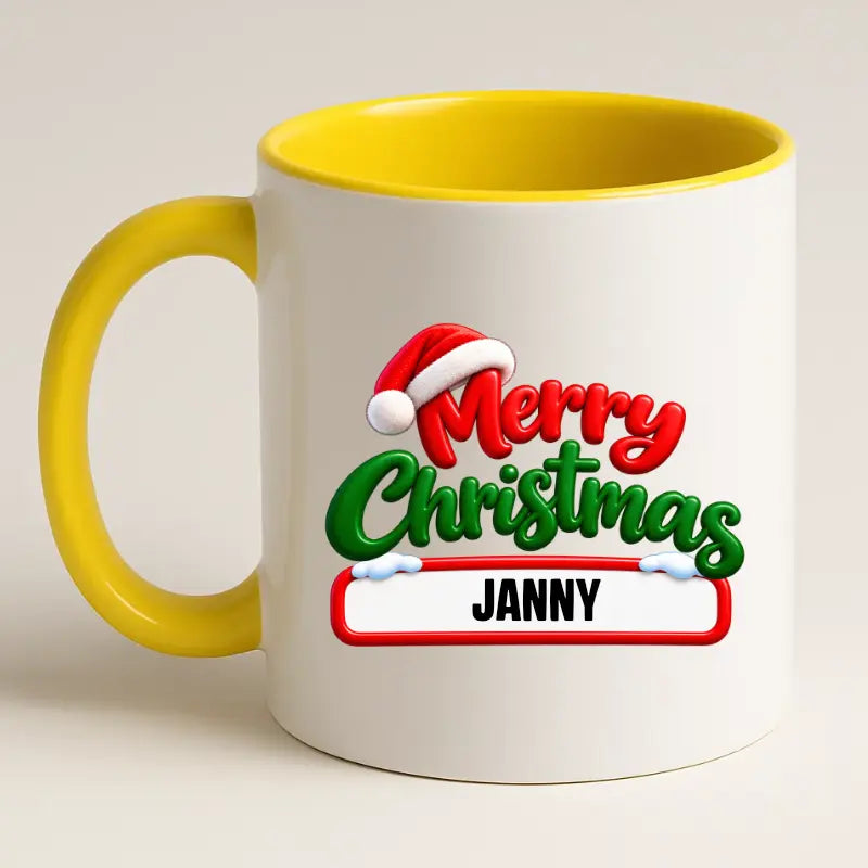 Merry Christmas Mok met Naam – Persoonlijke Kerstmok
