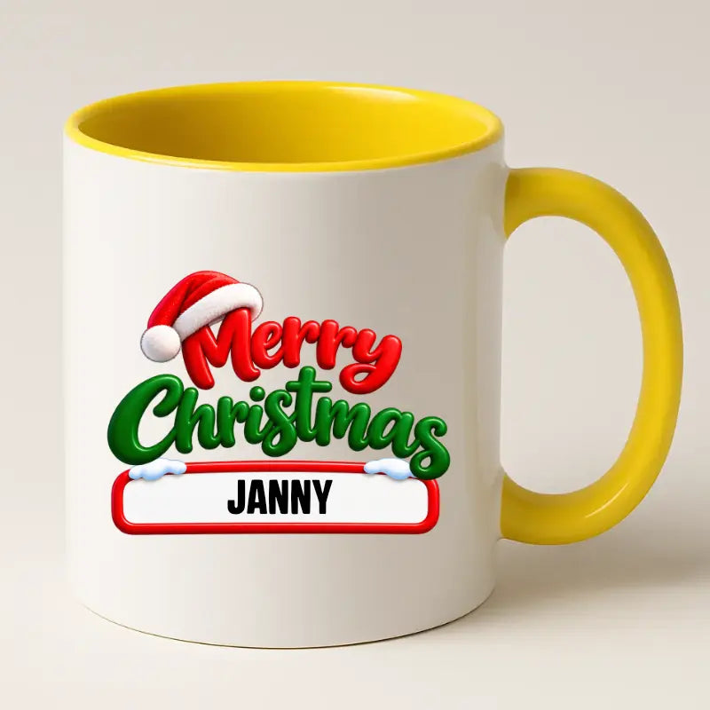 Merry Christmas Mok met Naam – Persoonlijke Kerstmok