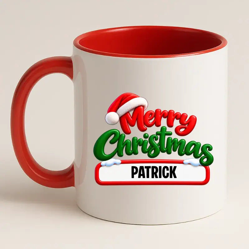 Merry Christmas Mok met Naam – Persoonlijke Kerstmok