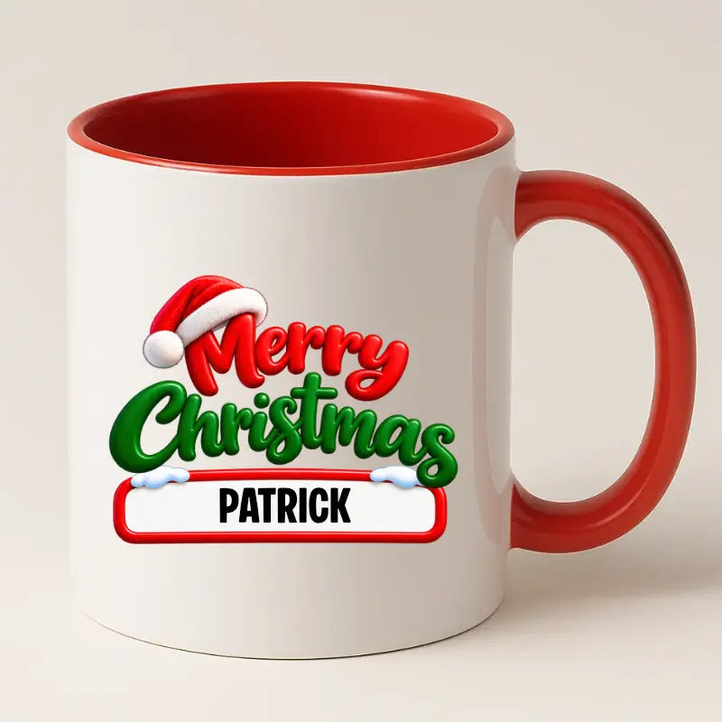 Merry Christmas Mok met Naam – Persoonlijke Kerstmok