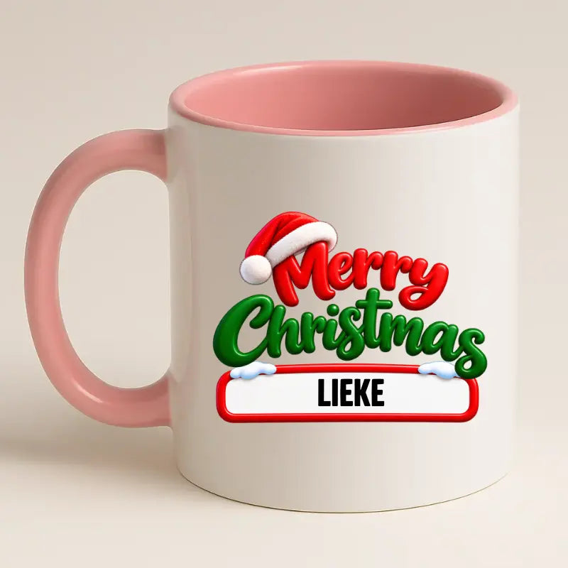 Merry Christmas Mok met Naam – Persoonlijke Kerstmok
