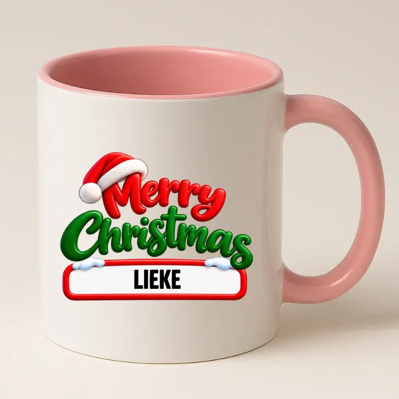 Merry Christmas Mok met Naam – Persoonlijke Kerstmok