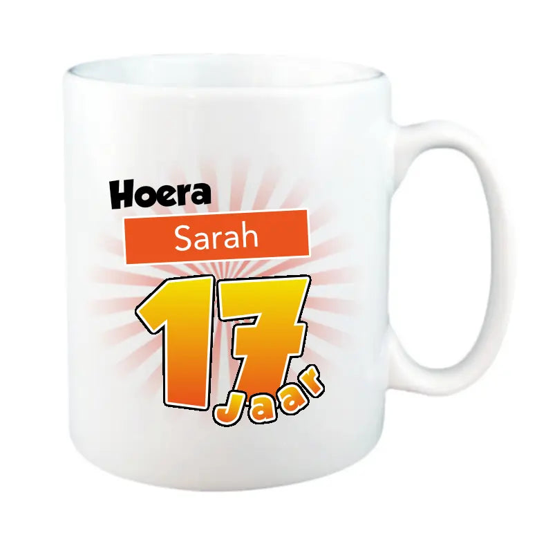 Mok 17 Jaar met Naam en Leeftijd