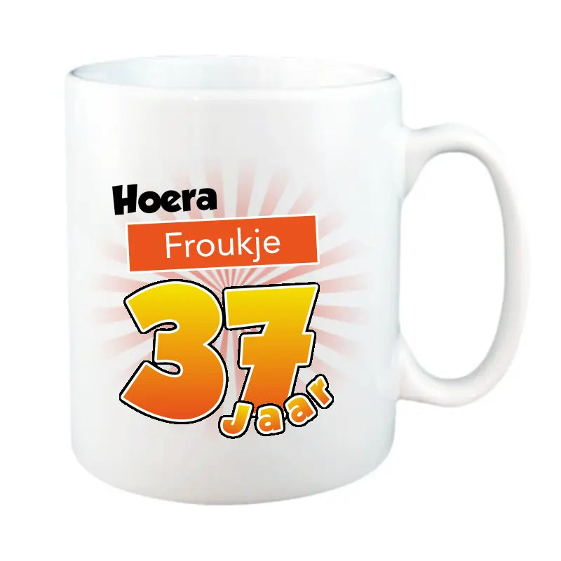 Mok 37 Jaar met Naam en Leeftijd