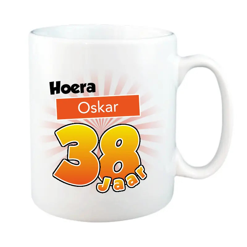 Mok 38 Jaar met Naam en Leeftijd