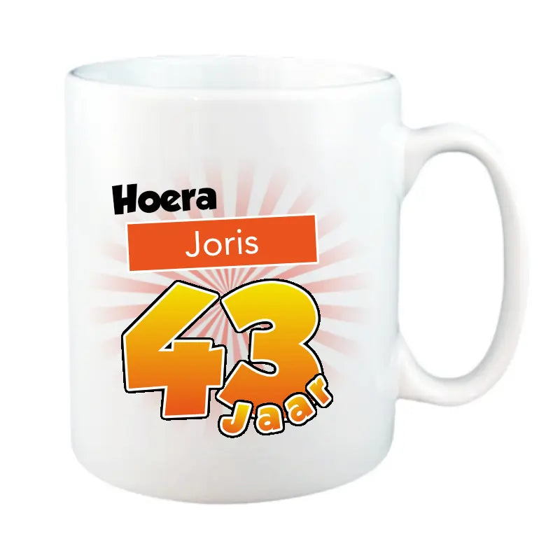 Mok 43 Jaar met Naam en Leeftijd