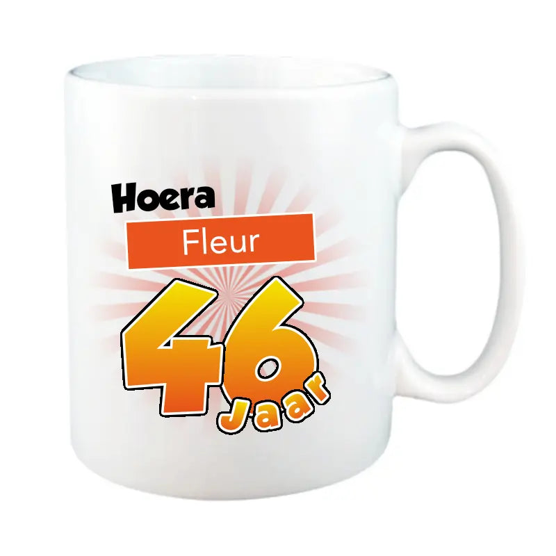 Mok 46 Jaar met Naam en Leeftijd