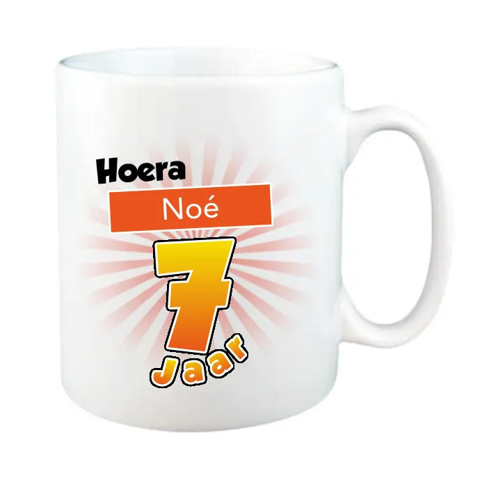 Mok 7 Jaar met Naam en Leeftijd