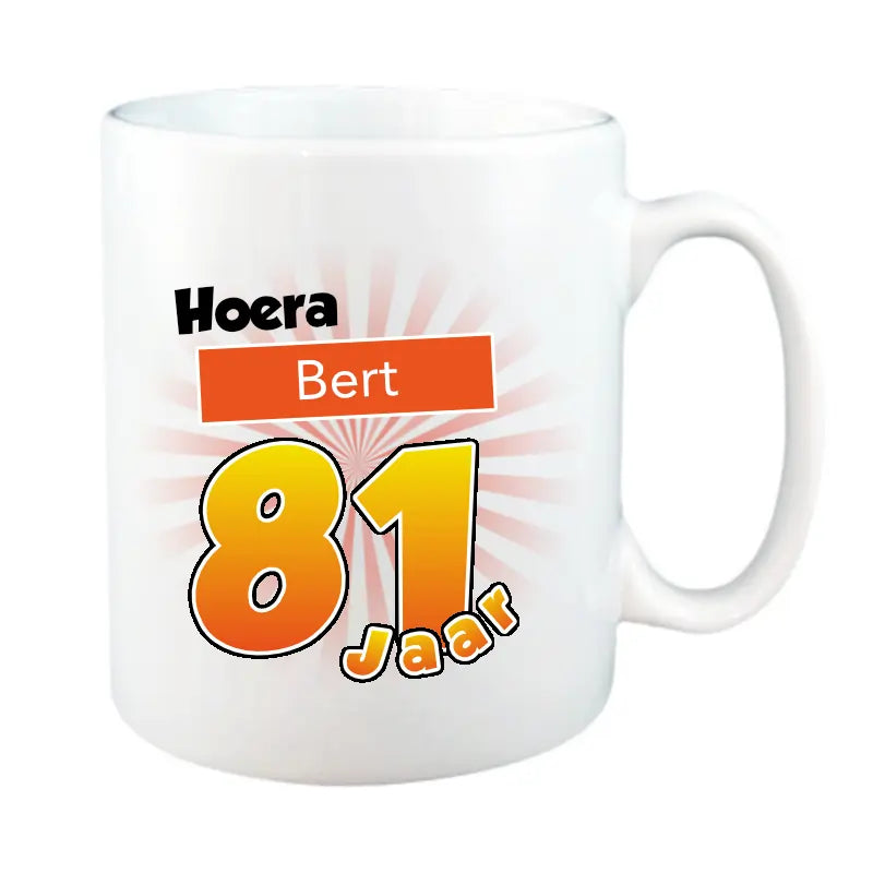 Mok 81 Jaar met Naam en Leeftijd
