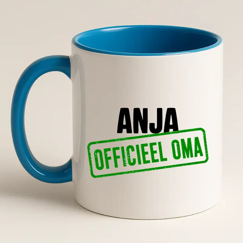 Officieel Oma Mok met Naam - Stempel