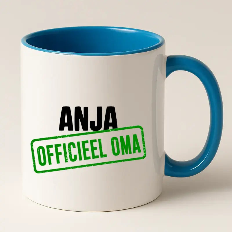 Officieel Oma Mok met Naam - Stempel