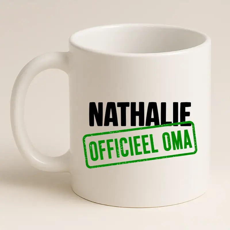 Officieel Oma Mok met Naam - Stempel