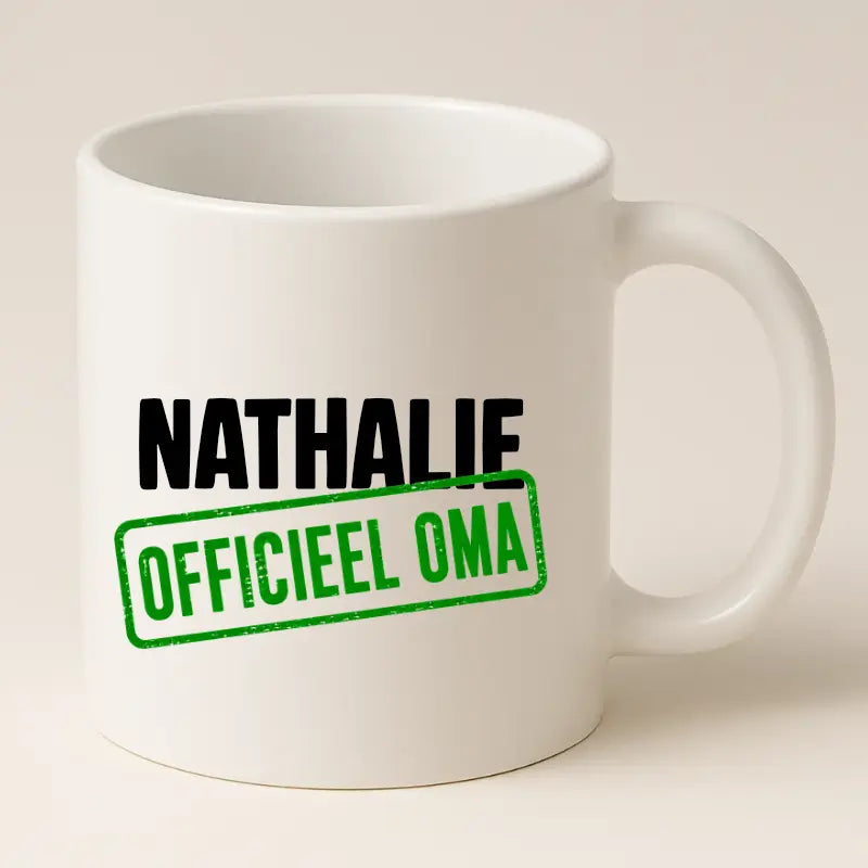 Officieel Oma Mok met Naam - Stempel