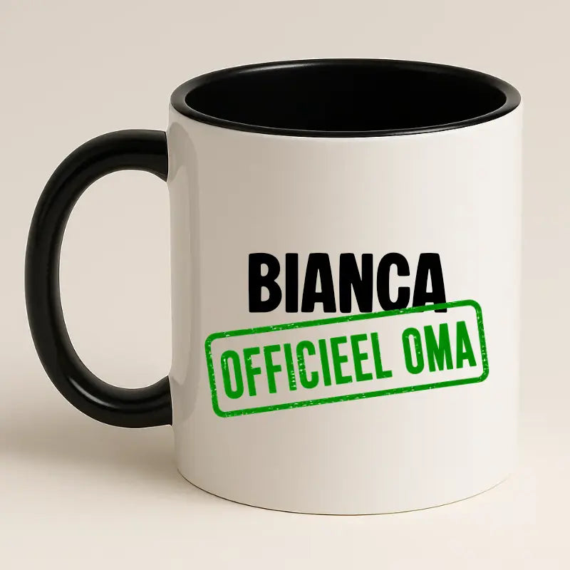 Officieel Oma Mok met Naam - Stempel