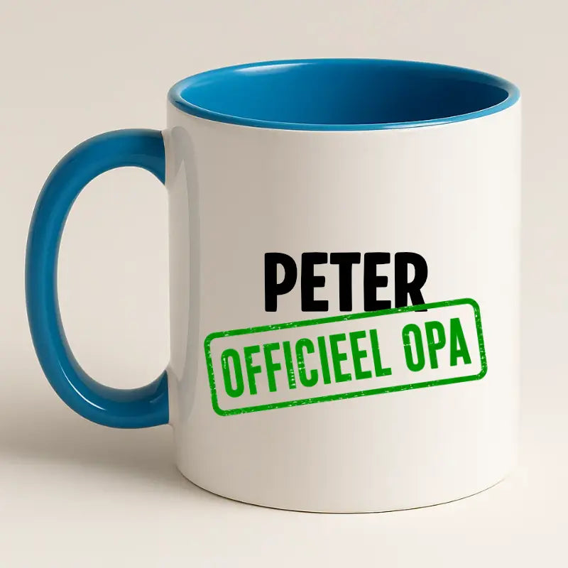 Officieel Opa Mok met Naam - Stempel