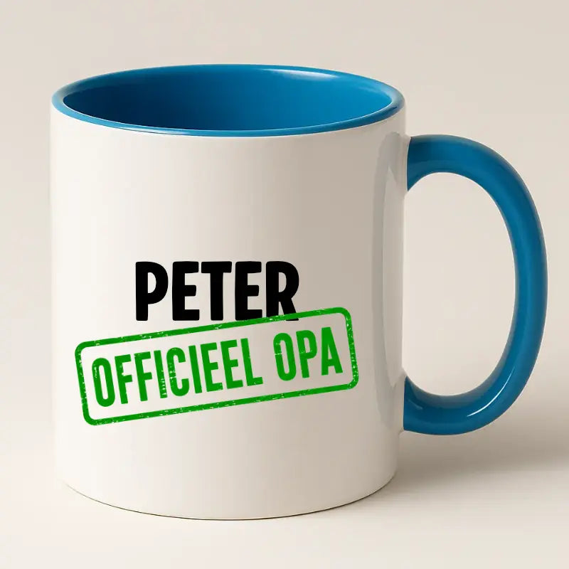 Officieel Opa Mok met Naam - Stempel