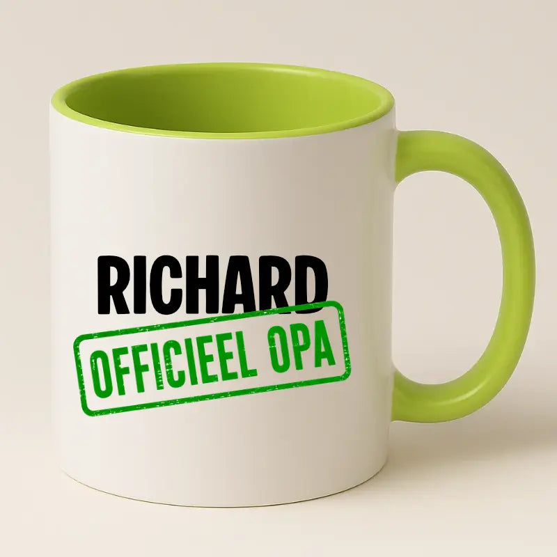 Officieel Opa Mok met Naam - Stempel