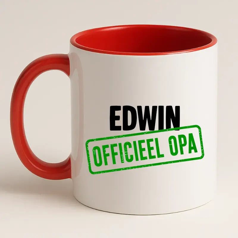 Officieel Opa Mok met Naam - Stempel