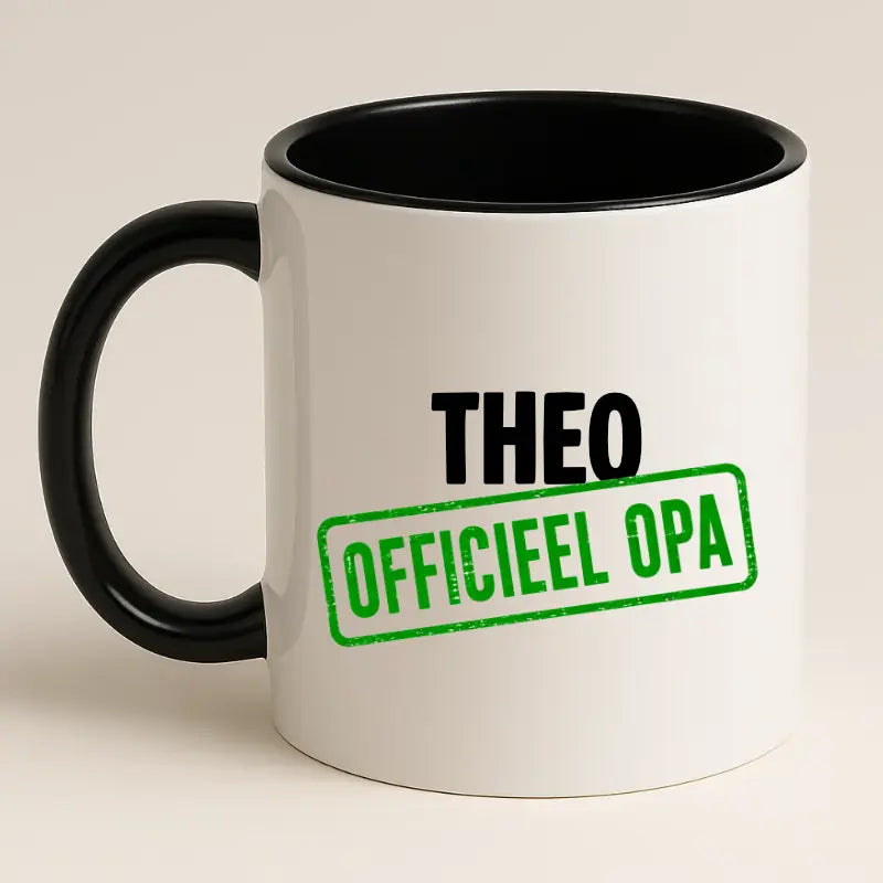 Officieel Opa Mok met Naam - Stempel