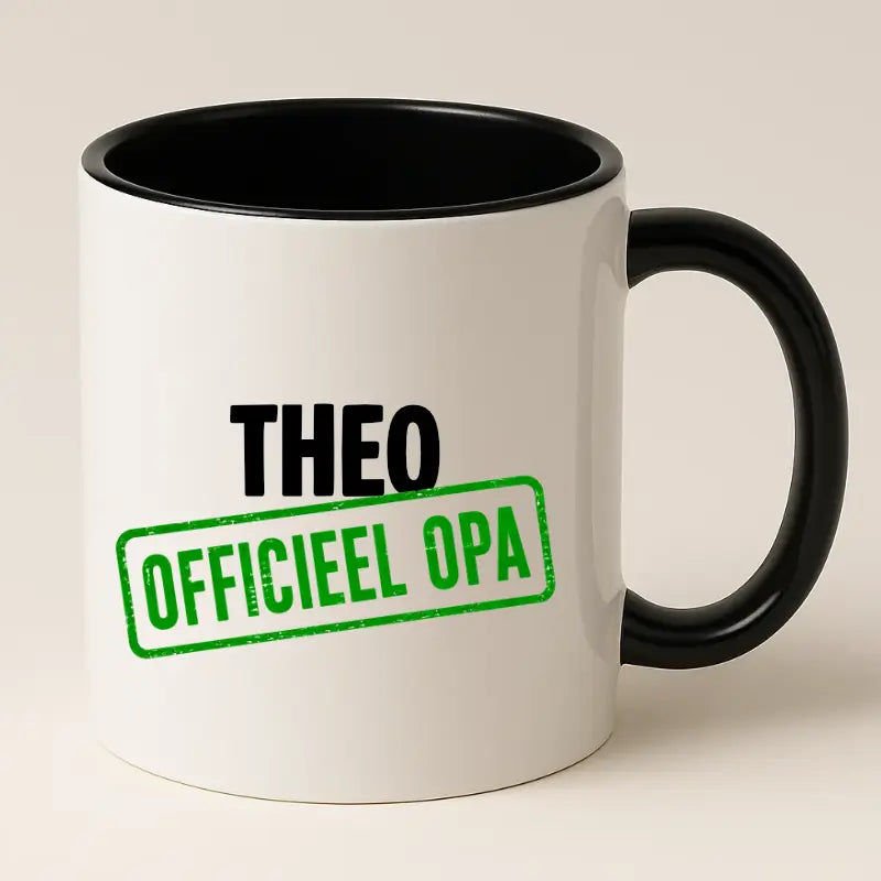 Officieel Opa Mok met Naam - Stempel