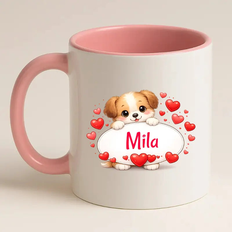 Schattig Hondje Mok met Naam
