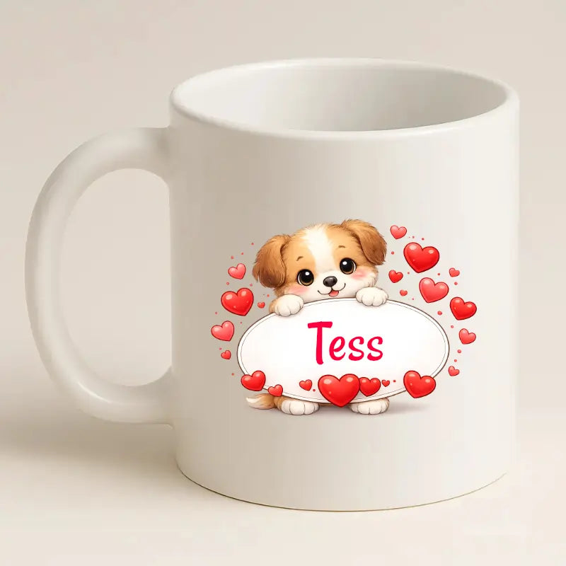 Schattig Hondje Mok met Naam