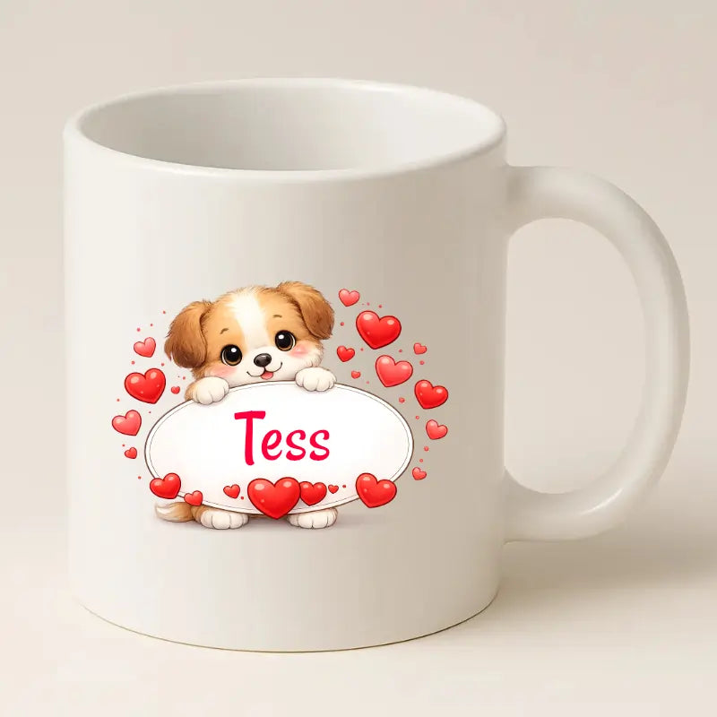 Schattig Hondje Mok met Naam