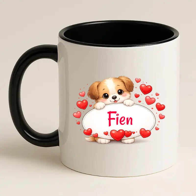 Schattig Hondje Mok met Naam