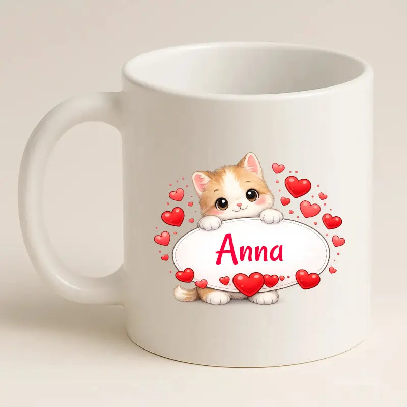 Schattig Poesje Mok met Naam