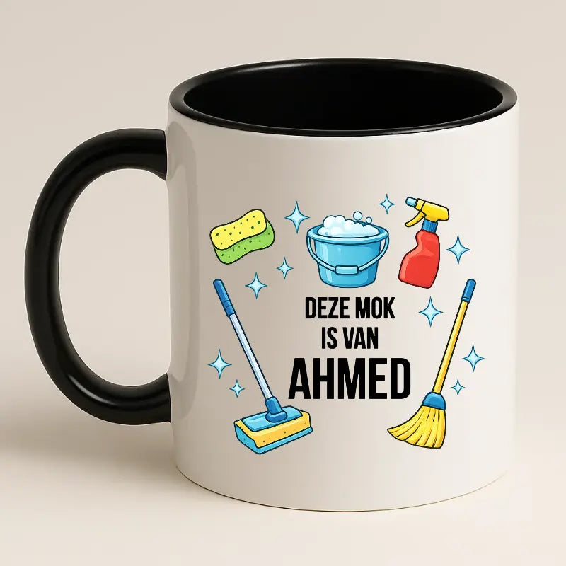 Schoonmaak Mok met Naam