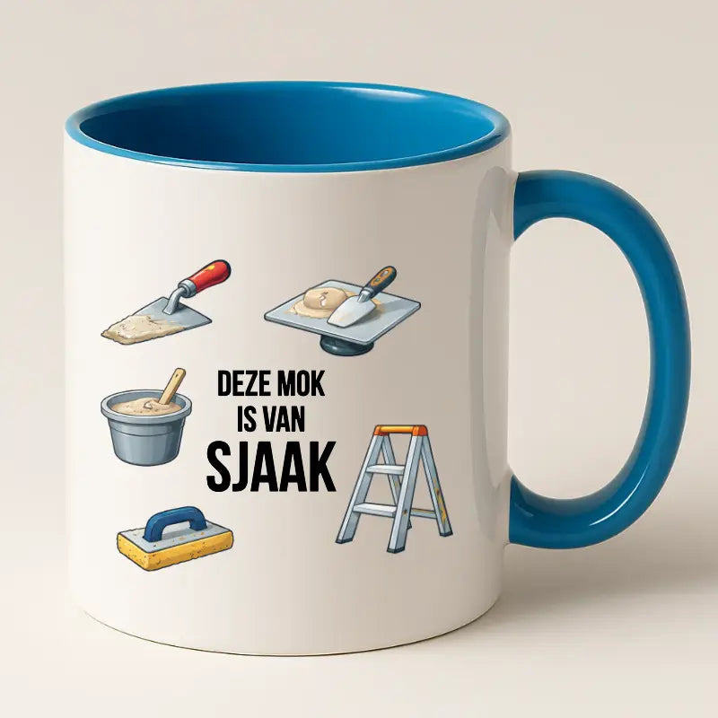 Stukadoors Mok met Naam