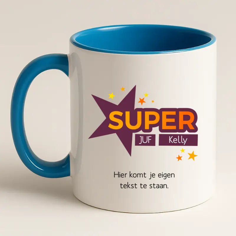 Super Juf Mok met Naam