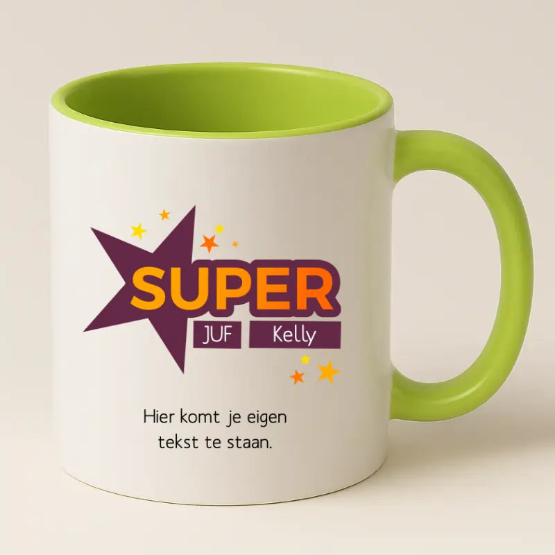 Super Juf Mok met Naam