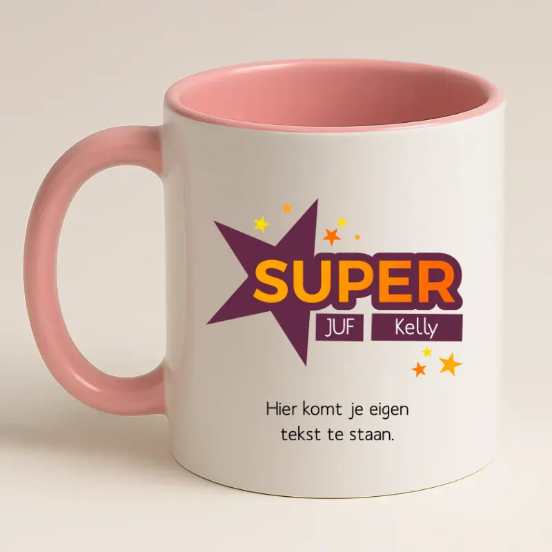 Super Juf Mok met Naam
