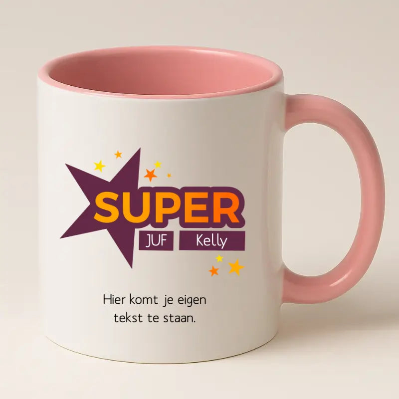 Super Juf Mok met Naam