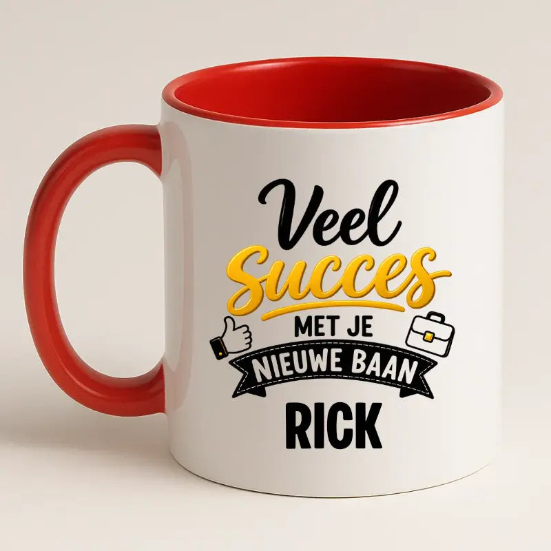 Veel Succes met je Nieuwe Baan Mok