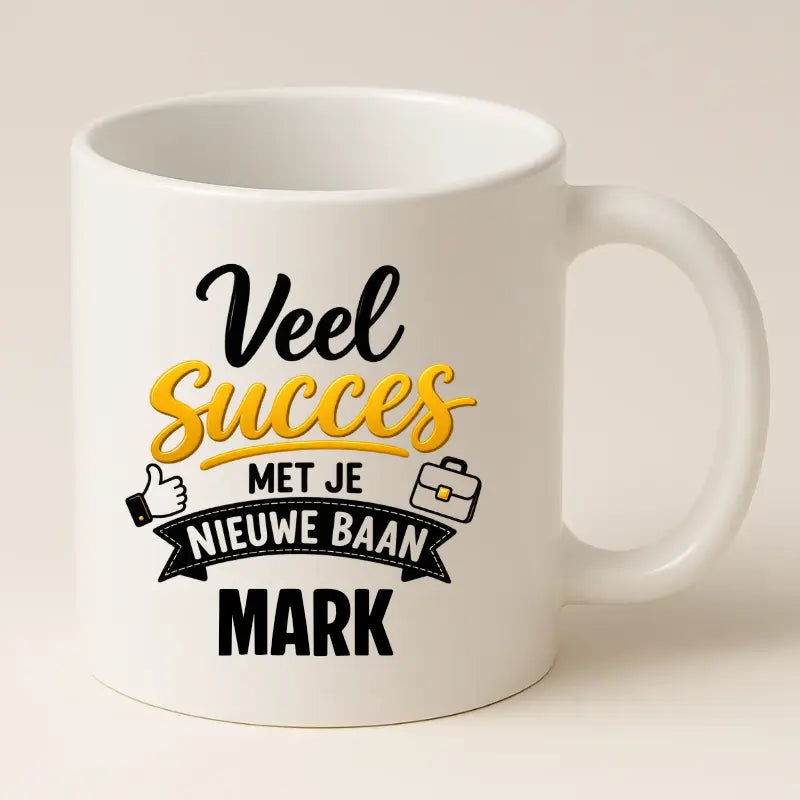Veel Succes met je Nieuwe Baan Mok