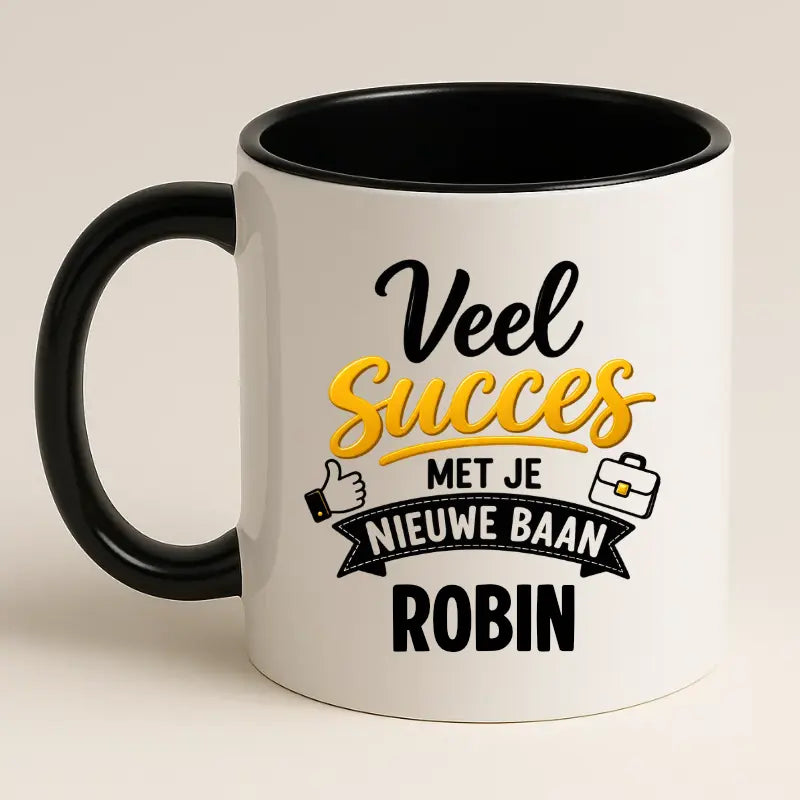 Veel Succes met je Nieuwe Baan Mok