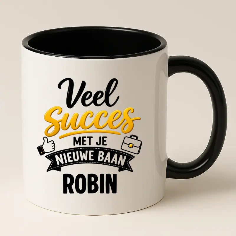 Veel Succes met je Nieuwe Baan Mok