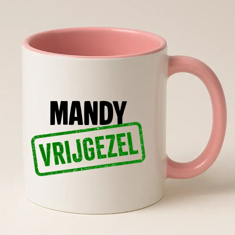 Vrijgezel Mok met Naam – Stempel