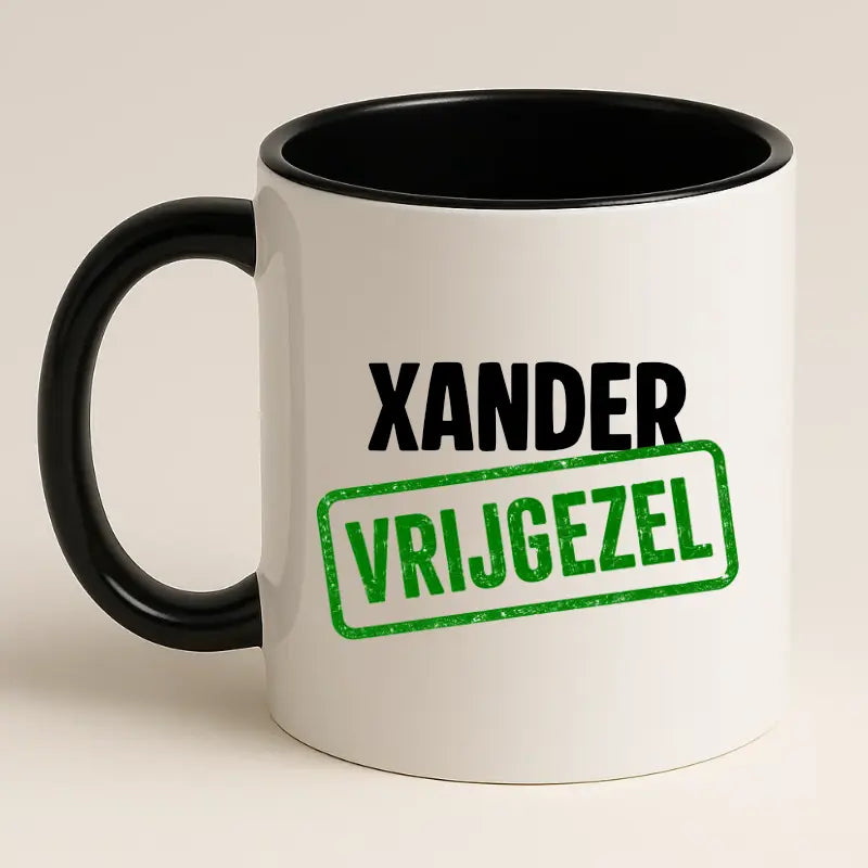 Vrijgezel Mok met Naam – Stempel