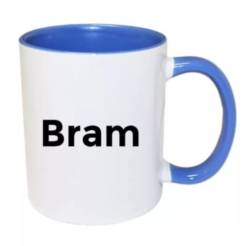 gepersonaliseerde blauwe mok