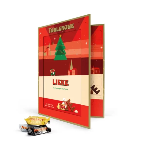 Gepersonaliseerde Toblerone Adventskalender met foto