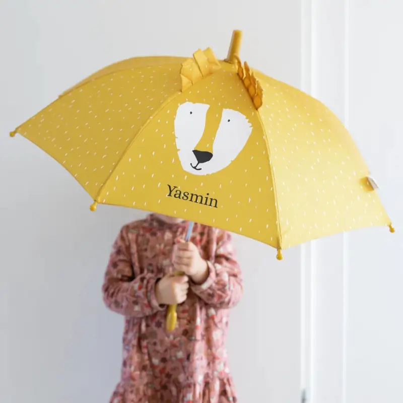 Kinderparaplu met naam leeuw