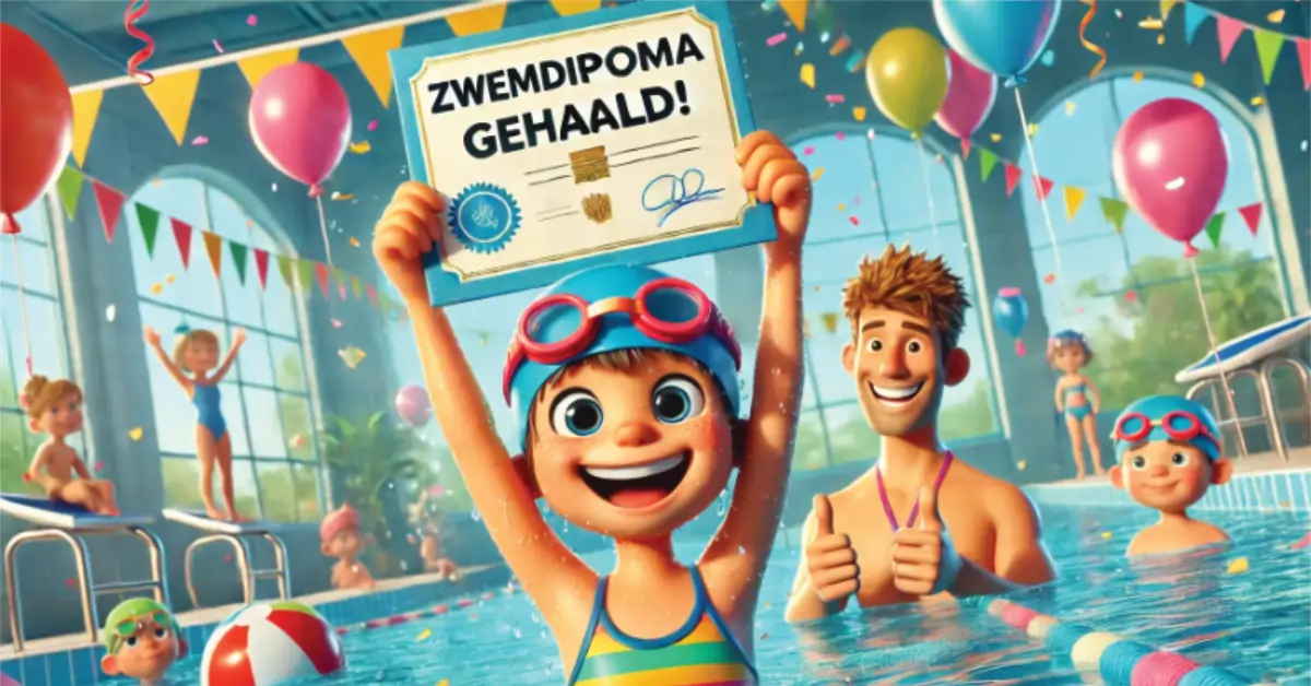 Zwemdiploma gehaald cadeau blog