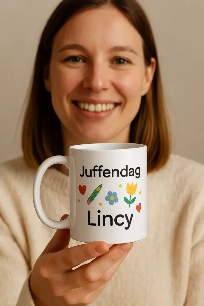 Juffendag mok met naam